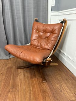 Mid Century Modern Norwegian Falcon Lounge Chair Designed By Sigurd Ressell For Vatne Møbler 