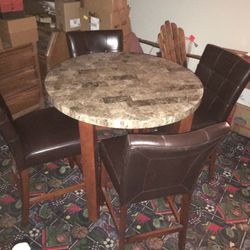 Marble Table With Chairs