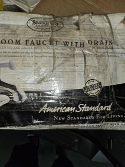 American Standard Bathroom Faucet With Drain