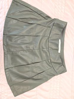 Tinseltown fake leather skirt
