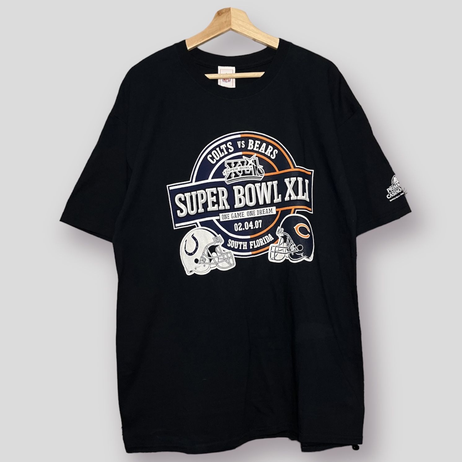 SUPER BOWL XLI COLTS VS BEARS TEE SIZE X-LARGE