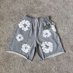 Denim Tear Shorts Grey