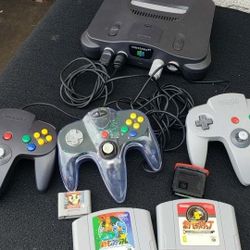 2 Pokémon Games. 1 Memory Card. 1 Red Expansion packed. 3 Controllers. Nintendo N64 for $320 firm or Trade For $500! Item