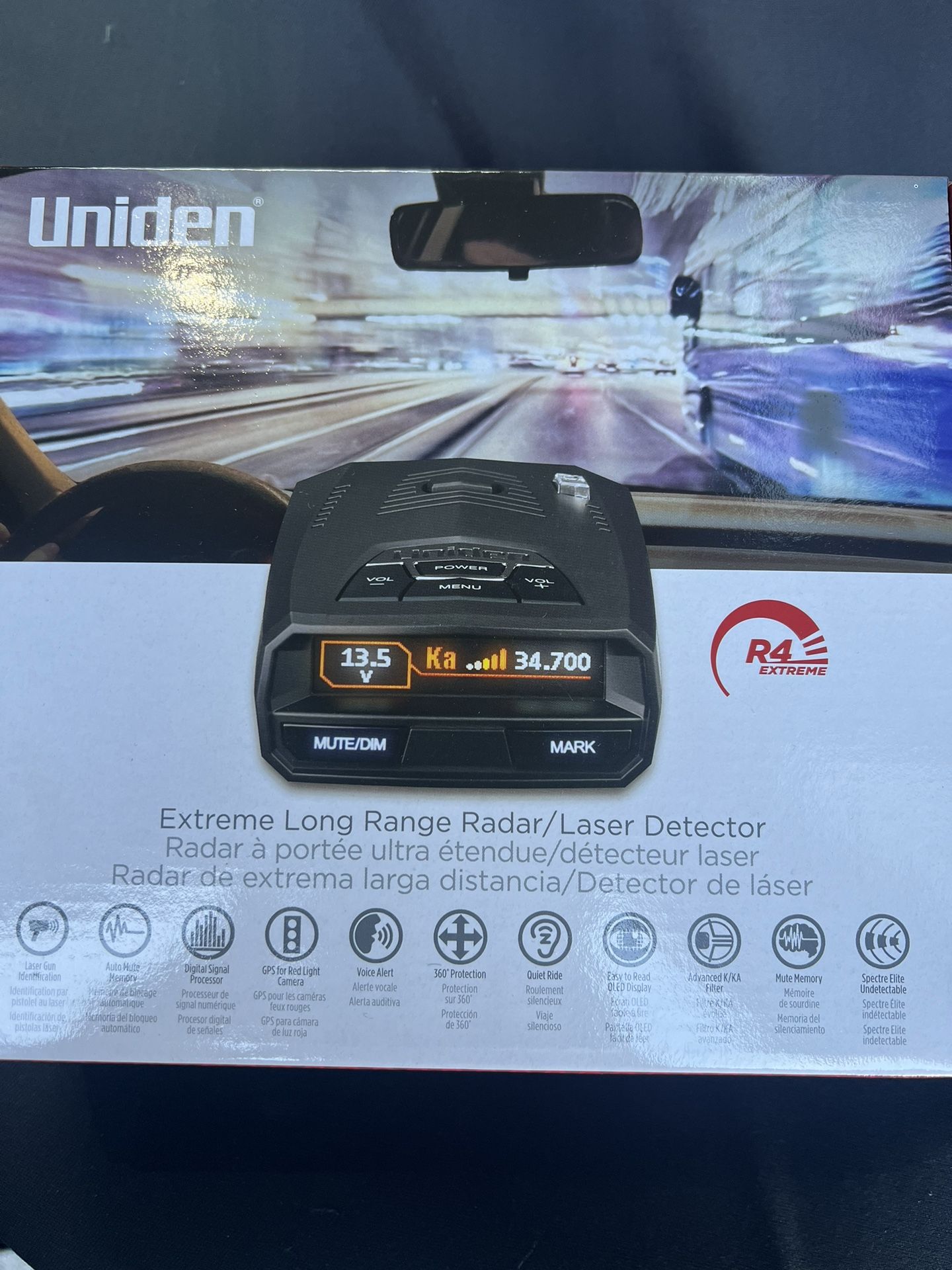 Uniden R4 Police Radar Detector 