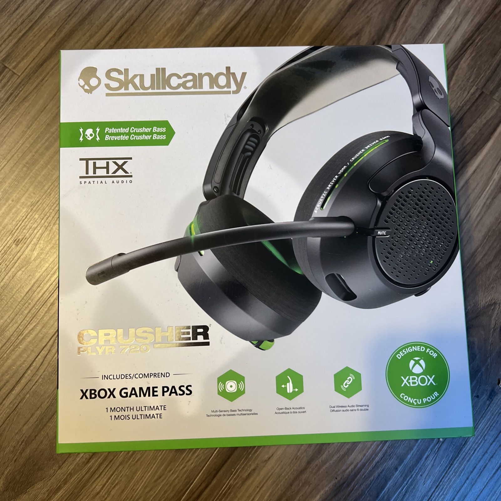 Brand new in box Skullcandy Crusher PLYR 720 for XBOX.