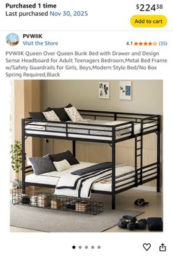 Queen Size Bunk Bed