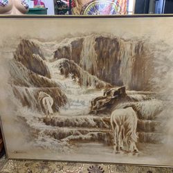 Large Framed Painting 