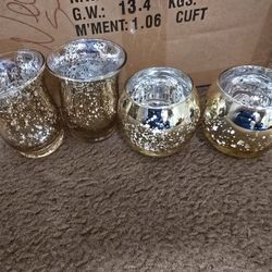 gold candle holders