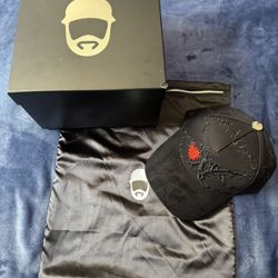 BARBAS Black Red Heart Men's Baseball Cap