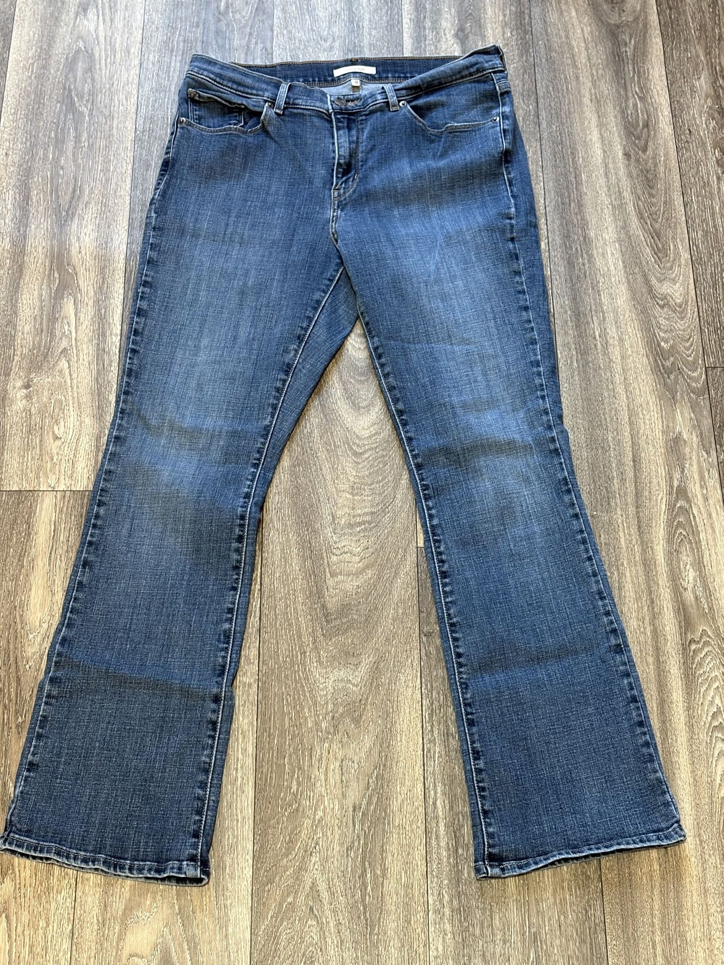 LEVI'S WOMENS DENIM JEANS CLASSIC BOOT SIZE 12 W31 L32 STRETCH WESTERN
