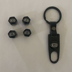 4 ~ KIA Black Air Valve Caps 