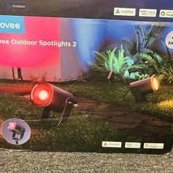Govee Outdoor Spot Lights 2, IP67 Waterproof Spotlights, Landscape Lights Work with Matter, Alexa, and Google Assistant, RGBWIC Color Changing Light f