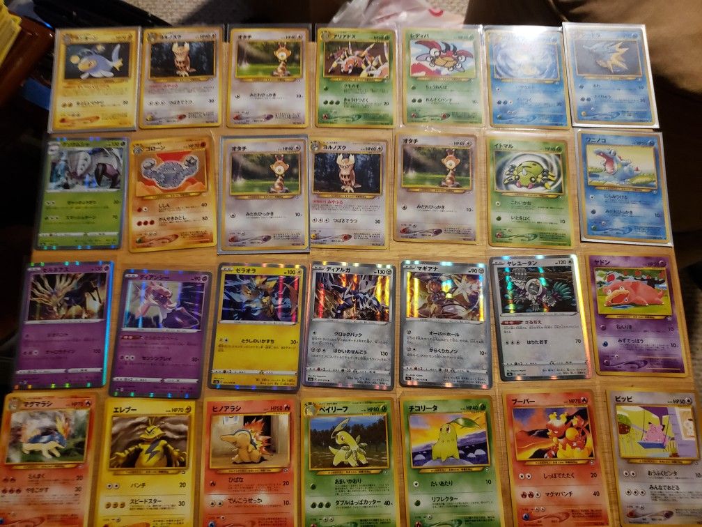 Pack Fresh Japanese Pokemon Cards Vintage Holo Holographic Starters