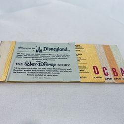 Vintage Disney Ticket Book