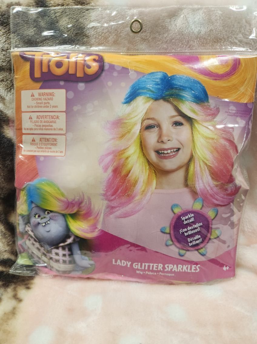 Trolls Lady Glitter Sparkles Child Wig