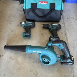 12v Makita Drill And Impact Combo w/ Blower