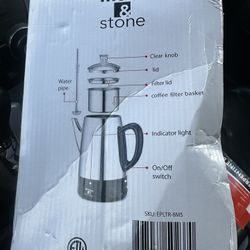 Moss & Stone Percolator Coffee Pot Electric 10 Cup, Stainless Steel Coffee Maker. With Keep Warm Function, 10 Cups Stainless Steel Percolator With Cof