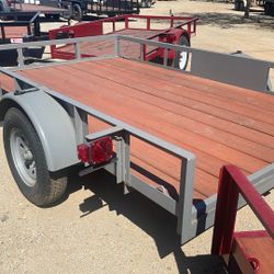 77”x10 Utility Trailer By Carson Trailer Single Axle
