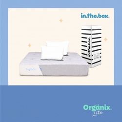 Queen size INTHEBOX Organix Lite natural latex mattress 10”