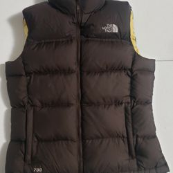 The North Face Brown Vest Puffer Down Jacket 700 Vintage