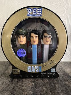 Elvis Presley Pez Despenser Set With CD