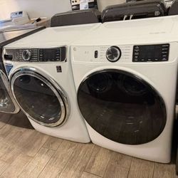 Ge profile washer and dryer set electric with warranty