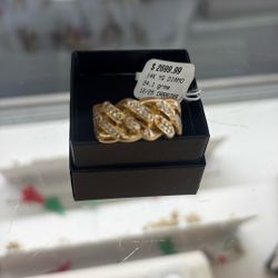 14kt Diamond Men’s Ring 24.1 Grms 