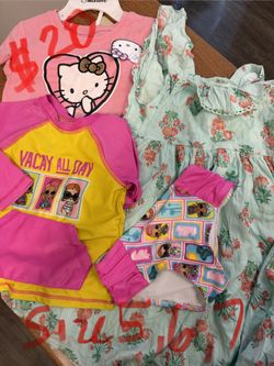 Girl Bathing Suit And New Hello Kitty Shirt & Dress