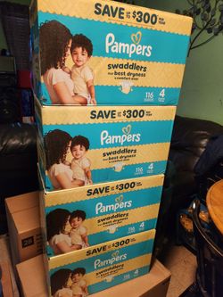 Pampers Swaddlers/$40 each (cada caja)