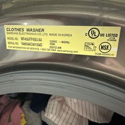 Samsung Washer And Dryer (electric , 220v) With Pedestals 