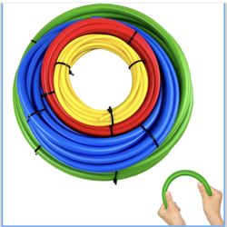 C&T 4Pcs Conditioning Copper Tubing Pipe Extension 4M, 1/4" 1/2" 3/8" 5/8" Built-in Copper Tube Bending Strip, AC Refrigerator Pipe Bender Kit for Rep