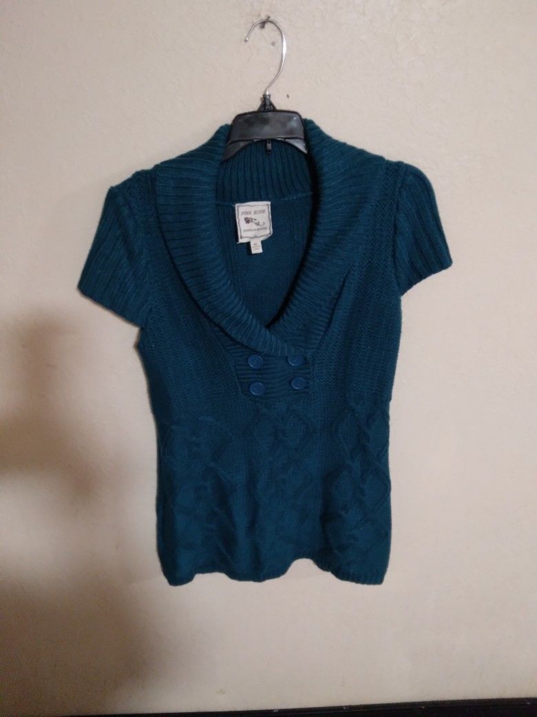 Ladies Knitting Pattern Cable Long Tunic Top Xl