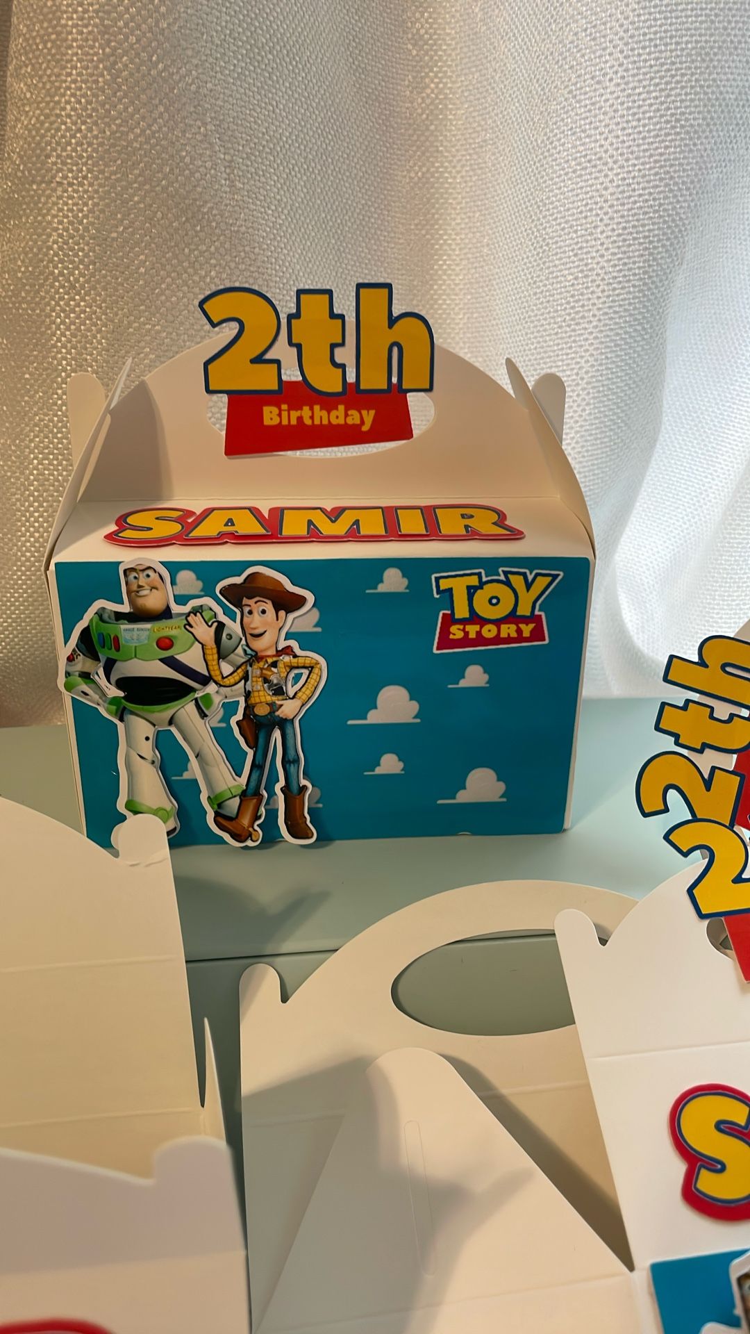 Custom Party Favor Box 8 Pcs Kids Birthday Party Toy Story