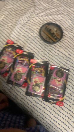 Pokémon TCG Blister Packs with Coin – Lot of 3