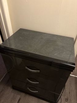 black dresser