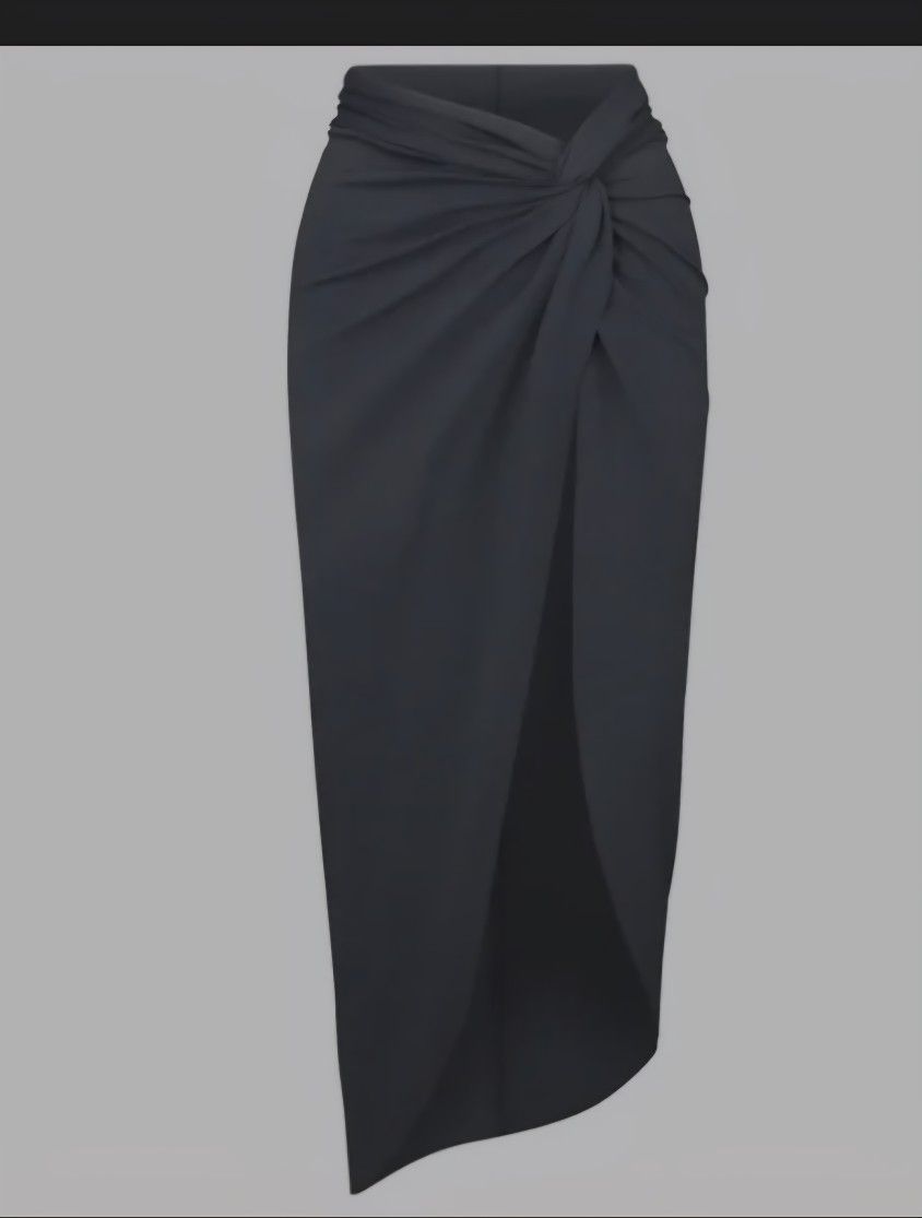 NWT, Skims Swim Sarong Skirt color - gunmetal grey.