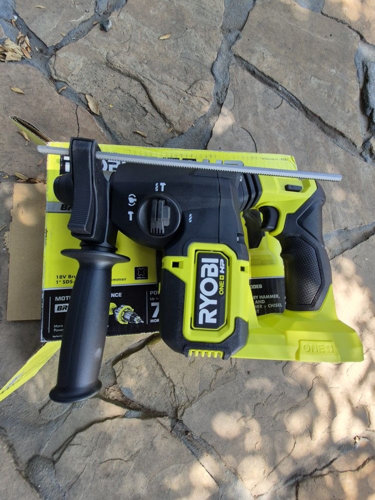 RYOBI ONE+ HP 18V Brushless Cordless 1 in. SDS-Plus Rotary Hammer Drill (Tool Only)