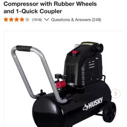 Husky 8 gallon compressor
