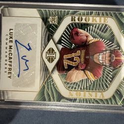 Luke McCafrey /199 Auto Panini Rookie 