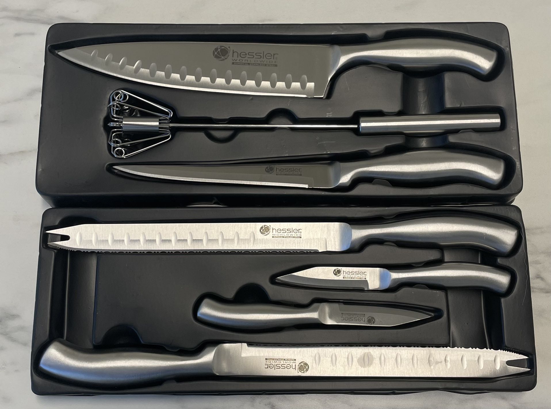 Hessler Chef Series Surgical Stainless Steel Cutlery 7 Piece Knife Set