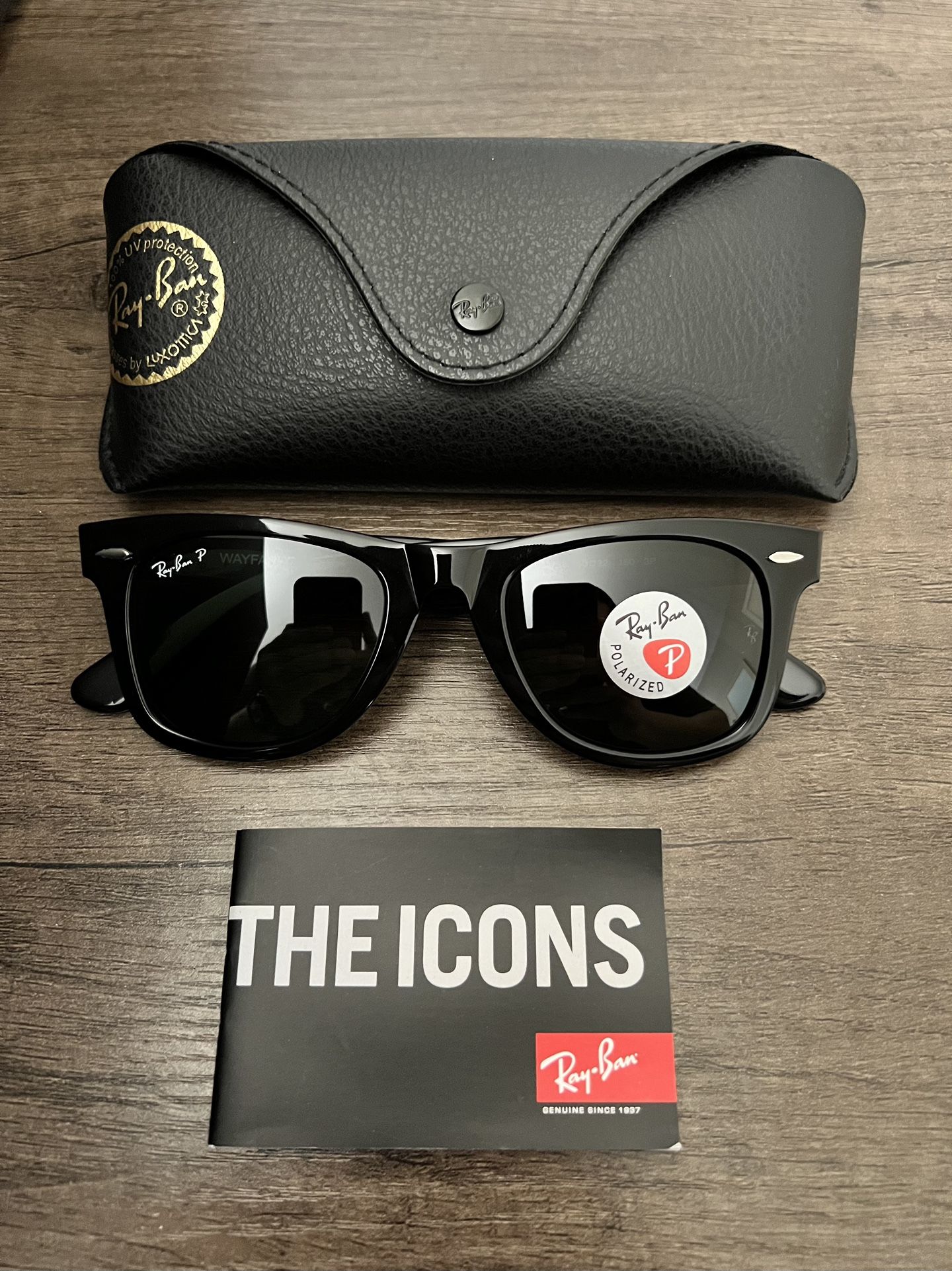 POLARIZED Ray-Ban Original Wayfarer Classic RB2140 50mm & Oversized 54mm 