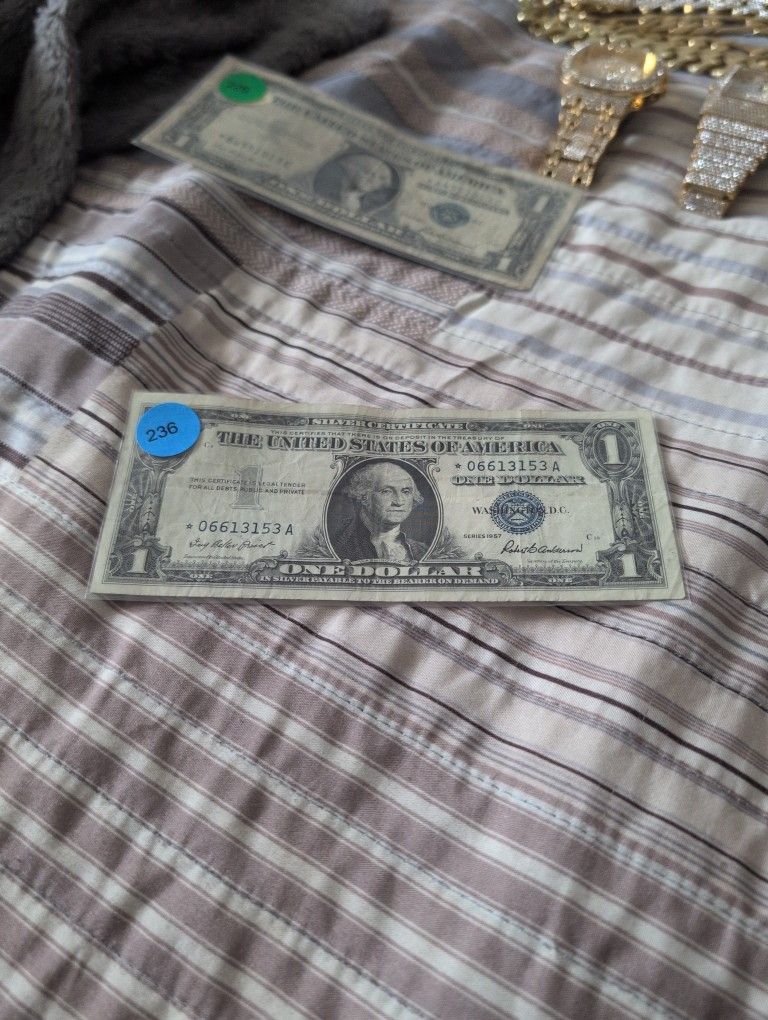 Silver Cert. $1 ⭐ Note 1957 Series- ($15)