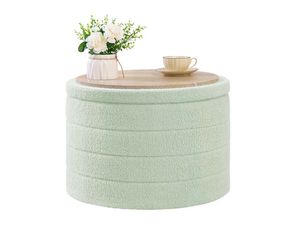 Light green ottoman