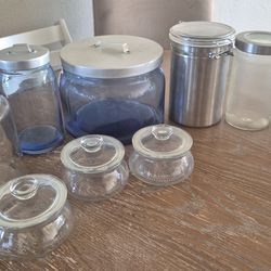 Kitchen glass and stainless steel containers and much more