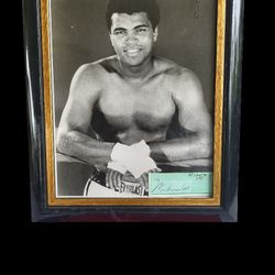 Muhammed Ali Autographed Framed Photo numbered 1/95