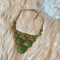Green Statement Necklace
