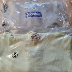 Supreme Box Logo Hoodie Small Light Green Medium Gray Bandana