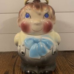 VINTAGE HALO BOY COOKIE JAR