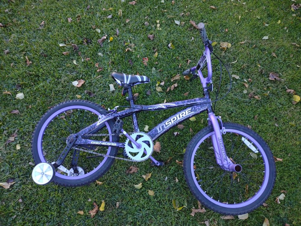 20" Girls Genesis Inspire Bike with Front and Rear Hand Breaks Bicycle for Girls