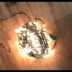 WHITE STRING LIGHTS 
